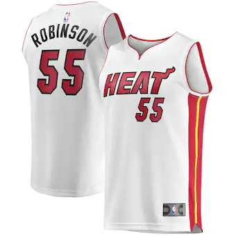 youth fanatics branded duncan robinson white miami heat fas-377